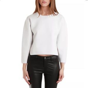 J Brand  "Jill" White Heavy Knit Sweater $395 Sz S